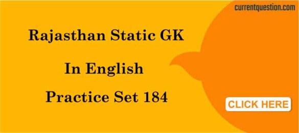 RAJASTHAN STATIC GK IN ENGLISH