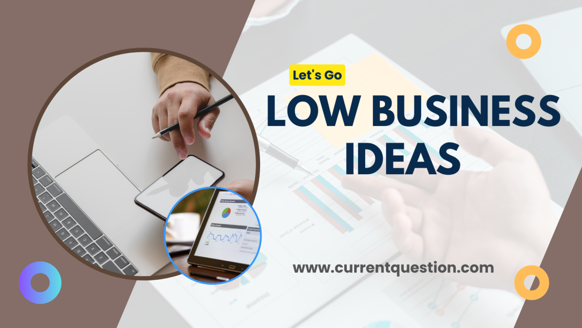 Low-investment business ideas